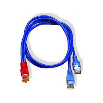 Homeway Y-Kabel LAN/LAN 1,0m bl/bl 