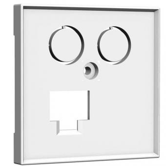 Homeway HW-ZL0RWG55V1 Zentralplatte 8/8 RJ45, 55 x 55 mm 
