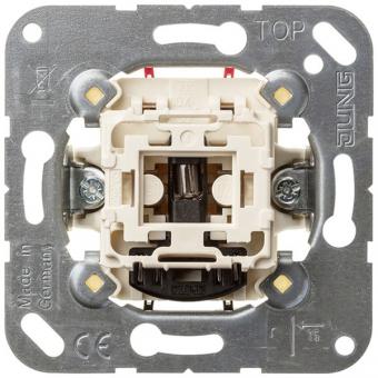 Jung Wipp-Kontrollschalter 10 AX - Aus 2-polig mit Glimmlampe 