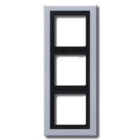 Rahmen LS-design - 3-fach (Aluminium) 