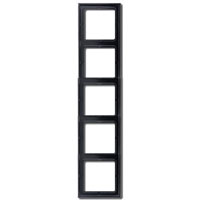 Jung Rahmen LS 990 - 5-fach (schwarz) 