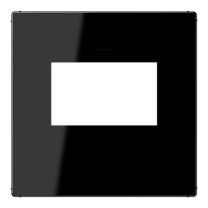 Jung Abdeckung, gerastet, für USB-Ladegerät (schwarz) 