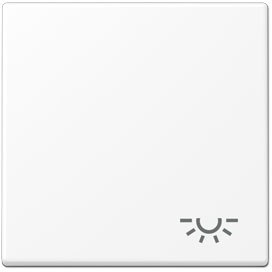 Jung Wippe mit Symbol "Licht" (schneeweiß matt) 