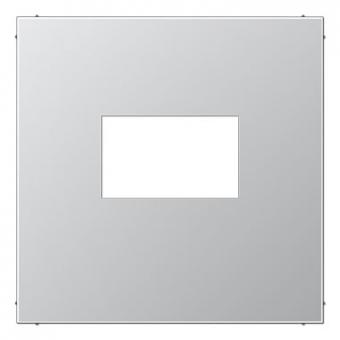 Jung Abdeckung, gerastet, für USB-Ladegerät  (Aluminium) 