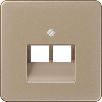 Jung Abdeckung für IAE/UAE-Anschlussdose, 2-fach (gold-bronze) 