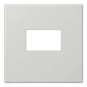 Jung Abdeckung, gerastet, für USB-Ladegerät (lichtgrau) 