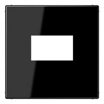 Jung Abdeckung, gerastet, für USB-Ladegerät (schwarz) 