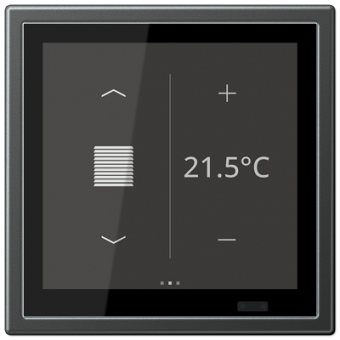 Jung KNX Raumcontroller LS TOUCH, Secure (anthrazit) 