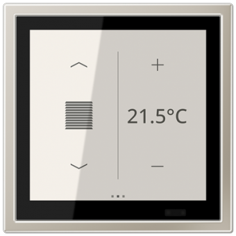 Jung KNX Raumcontroller LS TOUCH, Secure (edelstahl) 