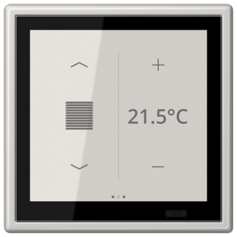Jung KNX Raumcontroller LS TOUCH, Secure (lichtgrau) 