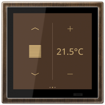 Jung KNX Raumcontroller LS TOUCH, Secure (messing antik) 