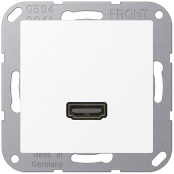 Jung Multimedia-Einsatz HDMI (schneeweiß matt) 