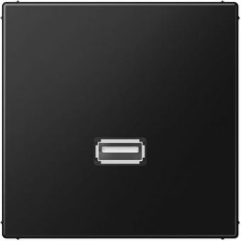 Jung Multimedia-Einsatz USB (graphitschwarz matt) 