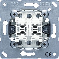 Jung Multi-Switch - Doppeltaster mit 2 x 2 Schließern (potentialfrei) und Nullstellung 