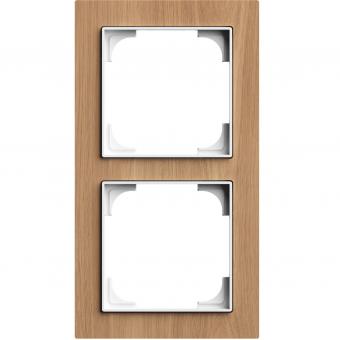 Busch-Jaeger Abdeckrahmen 2-fach, Busch-art linear® (Holz Eiche) 