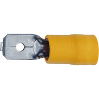Klauke Flachstecker, PVC-isoliert, 4,0-6,0mm² /  6,3x0,8mm, 100 Stück 
