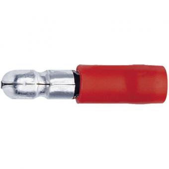 Klauke Rundstecker, PVC-teilisoliert, 0,5-1,0mm² /  4 mm, 100 Stück 