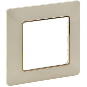 Legrand  Valena Life Rahmen 1-fach (mandelweiß/gold) 