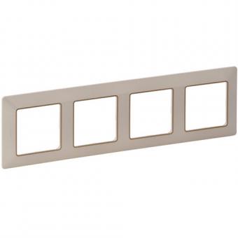 Legrand  Valena Life Rahmen 4-fach (mandelweiß/gold) 