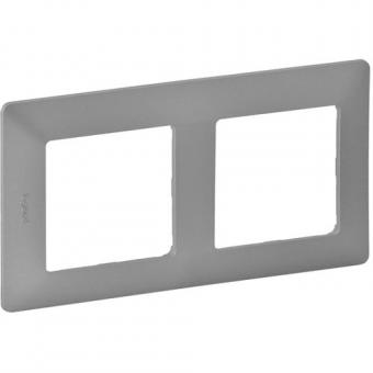 Legrand  Valena Life Rahmen 2-fach (aluminium) 