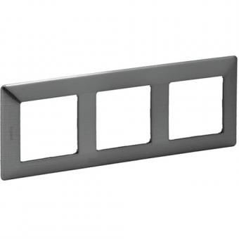 Legrand  Valena Life Rahmen 3-fach (inoxgrau) 