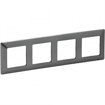 Legrand  Valena Life Rahmen 4-fach (inoxgrau) 