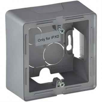 Legrand Valena Life, Aufputz-Gehäuse 1-fach (aluminium) 