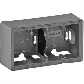 Legrand Valena Life, Aufputz-Gehäuse 2-fach (aluminium) 