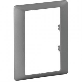 Legrand Valena Life Spezieller Abdeckrahmen für Doppelsteckdosen 1-fach (aluminium), 5 St. 