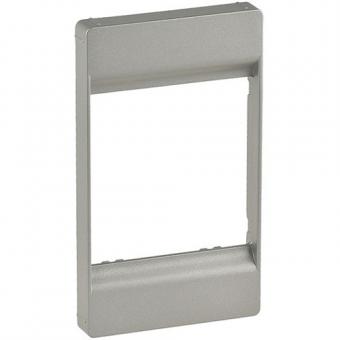 Legrand Valena Life Steckdosen-Kombinationsadapter für Doppelsteckdosen (aluminium) 