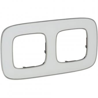 Legrand  Valena Allure Rahmen 2-fach (white mirror) 