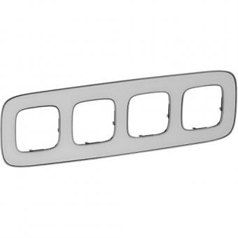Legrand  Valena Allure Rahmen 4-fach (white mirror) 