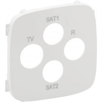 Legrand  Valena Allure, Abdeckung für TV-R-SAT-SAT (ultraweiß) 