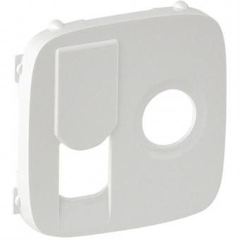 Legrand  Valena Allure, Abdeckung für TV+RJ45 Einsatz (KAT6 UTP) (ultraweiß) 