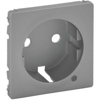 Legrand Valena Life Steckdosen-Abdeckung mit Beleuchtungsfenster (aluminium) 