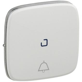 Legrand  Valena Allure, Wippe für Wechseltaster, Symbol Glocke, beleuchtbar (ultraweiß) 