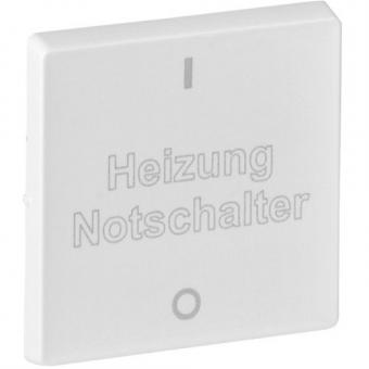 Legrand Valena Life, Wippe für Ausschalter mit Aufdruck HEIZUNG NOT-AUS (ultraweiß) 