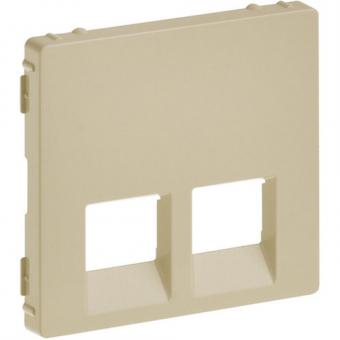 Legrand Valena Life, Abdeckung RJ11/RJ45 2-fach (mandelweiß) 