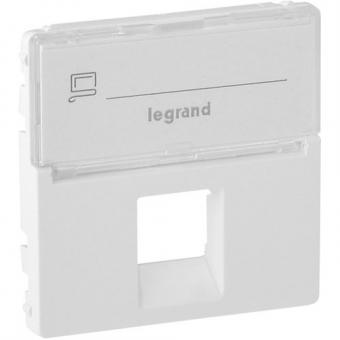 Legrand Valena Life, Abdeckung RJ11/RJ45 mit Beschriftungsfeld 1-fach (ultraweiß) 