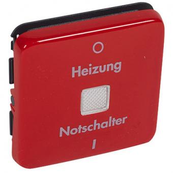 Wippe Kontroll "0/1" Heizung Notschalter Creo rot 