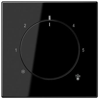 Jung Abdeckung für Thermostat (schwarz) 