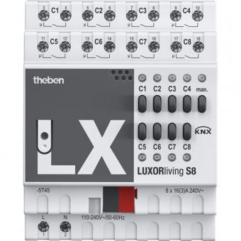 theben LUXORliving Schaltaktor 8-fach S8 