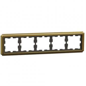 Merten D-Life Antik Rahmen, 5fach, 24k gold 