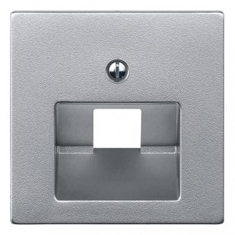 Merten   Zentralplatte für UAE-Einsatz, 1fach, System M (aluminium matt) 