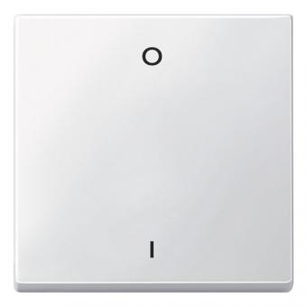 Merten Wippe mit Kennzeichnung 0/1, System M (polarweiß matt) 