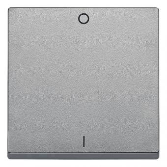 Merten Wippe mit Kennzeichnung 0/1, System M (aluminium matt) 