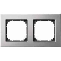 M-Plan Metallrahmen, 2fach (Platinsilber) 