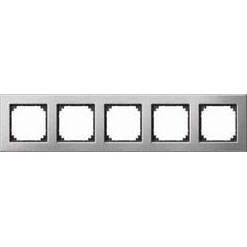 M-Plan Metallrahmen, 5fach (Platinsilber) 