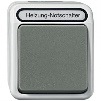 Merten Heizungs-Notschalter  Aus/Wechsel (lichtgrau) 