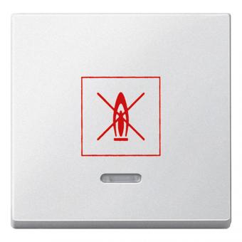 Merten Wippe mit Kontrollfenster und Kennzeichnung Heizung, System M (polarweiß matt) 